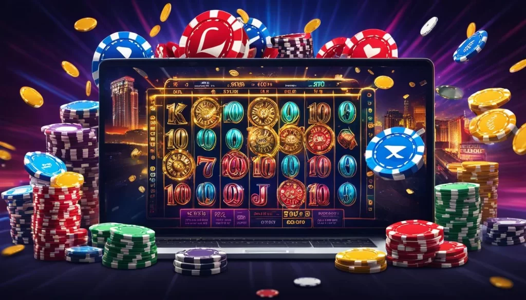 Tiền thưởng nạp lại với biểu tượng mũi tên nạp tiền và tiền xu